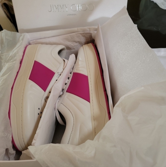 Jimmy Choo V sneakers in pink - Picture 9 of 11